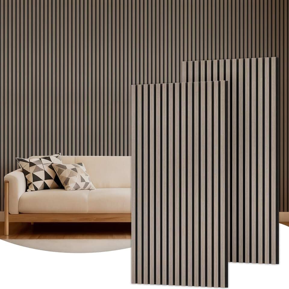 TONOR Holz-Wandpaneele für Innenwand-Deko – 2er-Pack, 120 × 60 cm