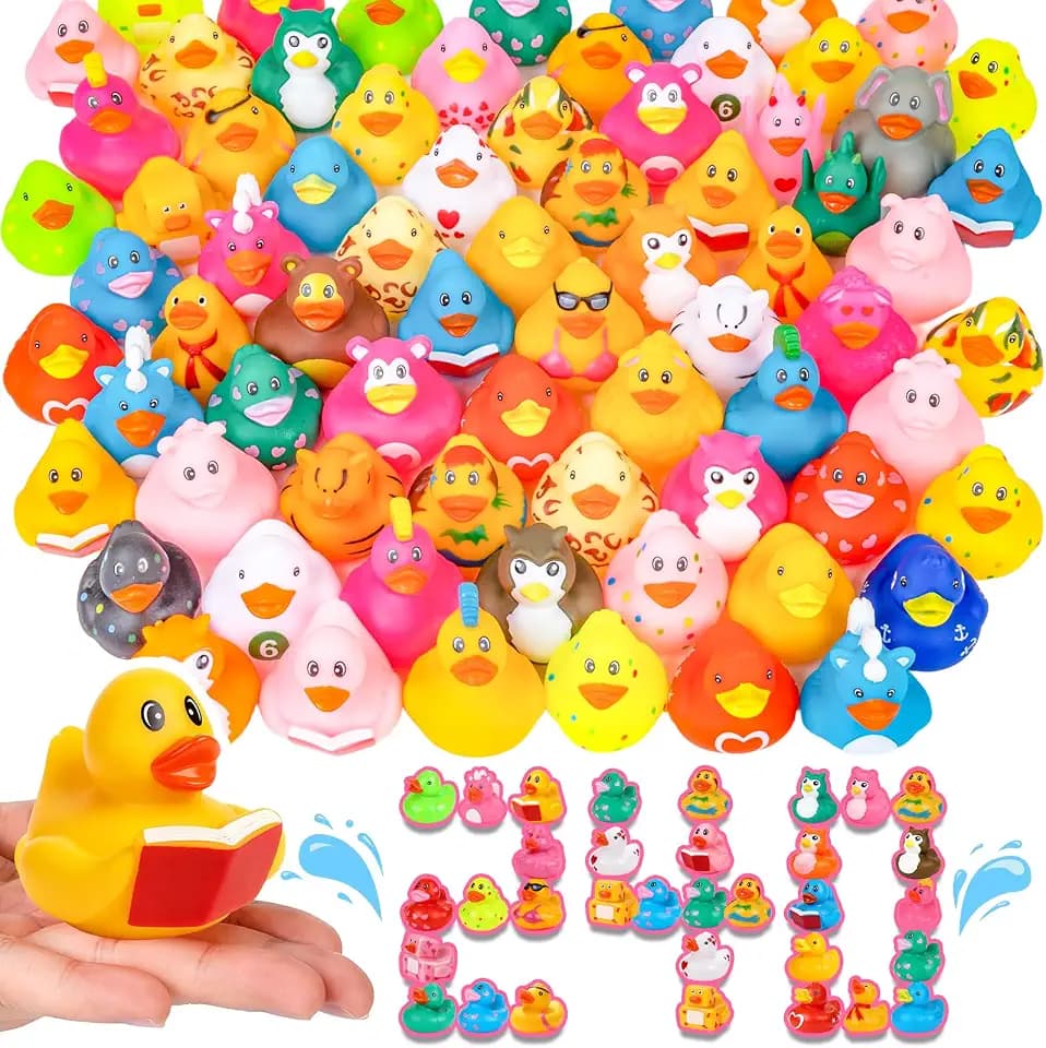 VISRIE 240 Pack Rubber Ducks in Bulk