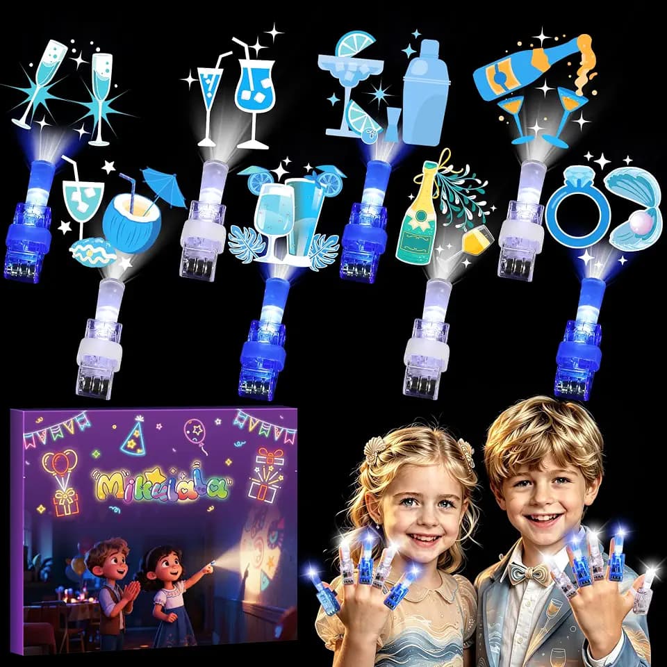 36 Pack Last Toast on the Coast Party Favors LED Finger Lights