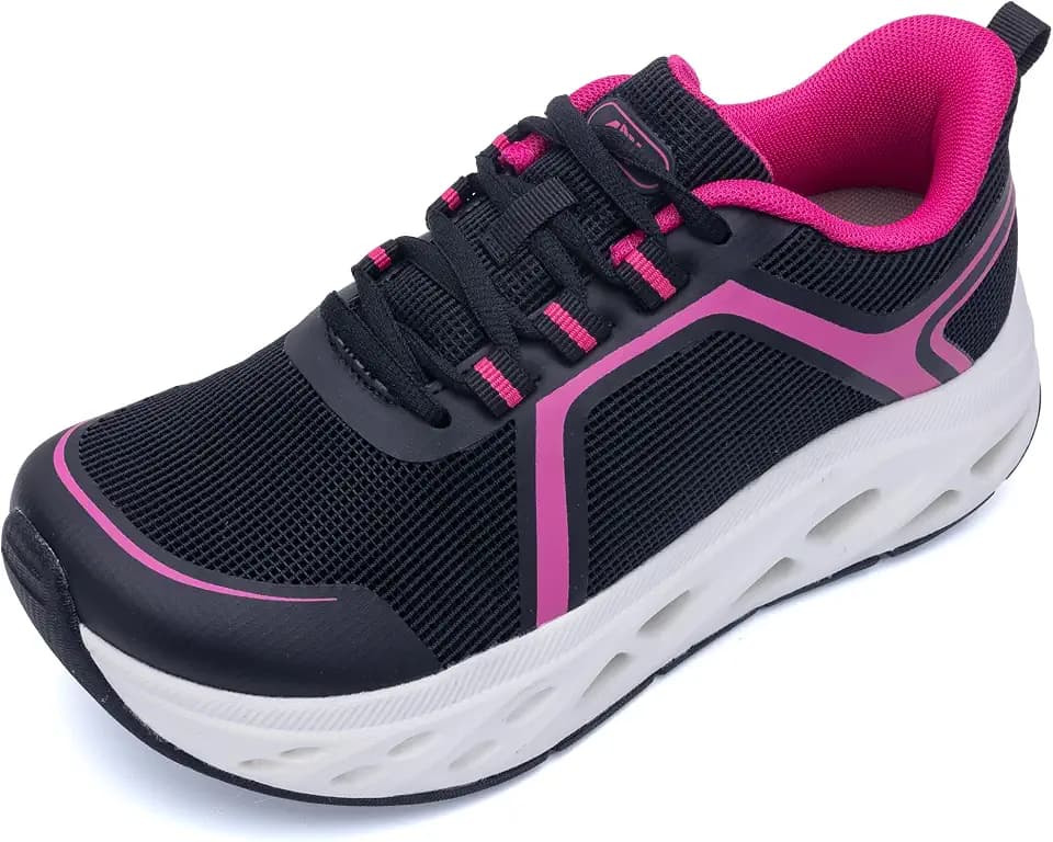 AOV Wide Toe Box Walking Shoes Women Arch Support Tennis Sneakers