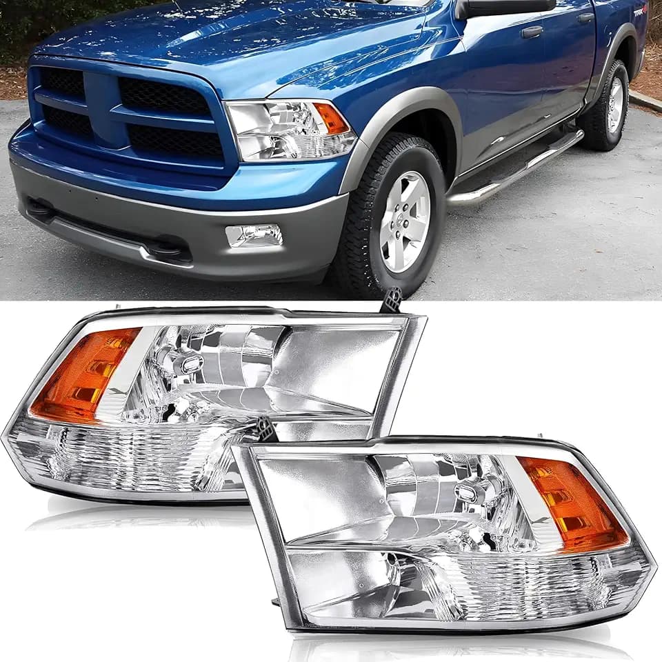 Headlights Assembly Replacement for 2009-2018 Dodge Ram 1500