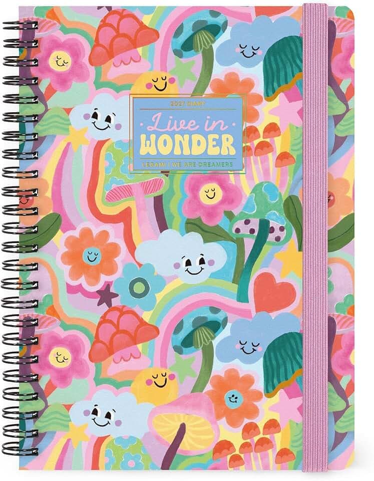 Legami – Wochenterminkalender, Large, 2027, 12 Monate, 15 x 21 cm