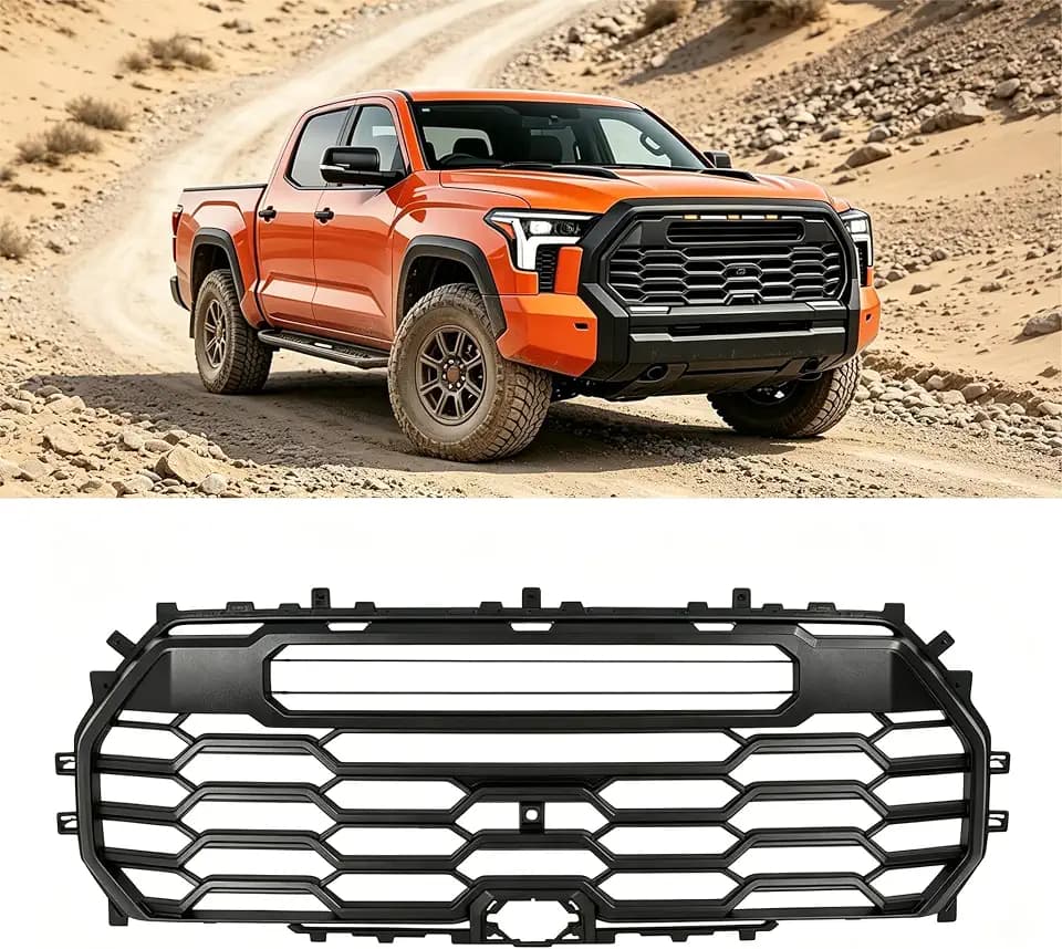 ALMULOO Grill Compatible with 2022-2025 Toyota Tundra TRD Pro Grille