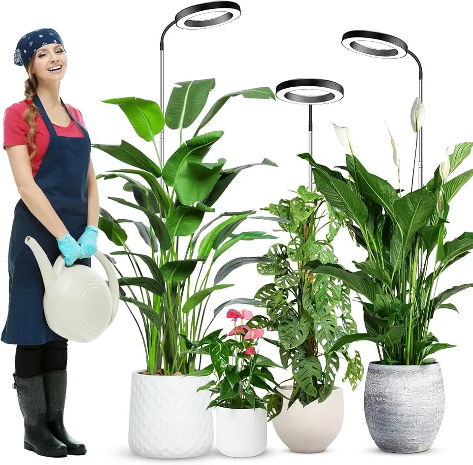 wolezek Grow Lights for Indoor Plants Full Spectrum, 80 LEDs 3 Colors