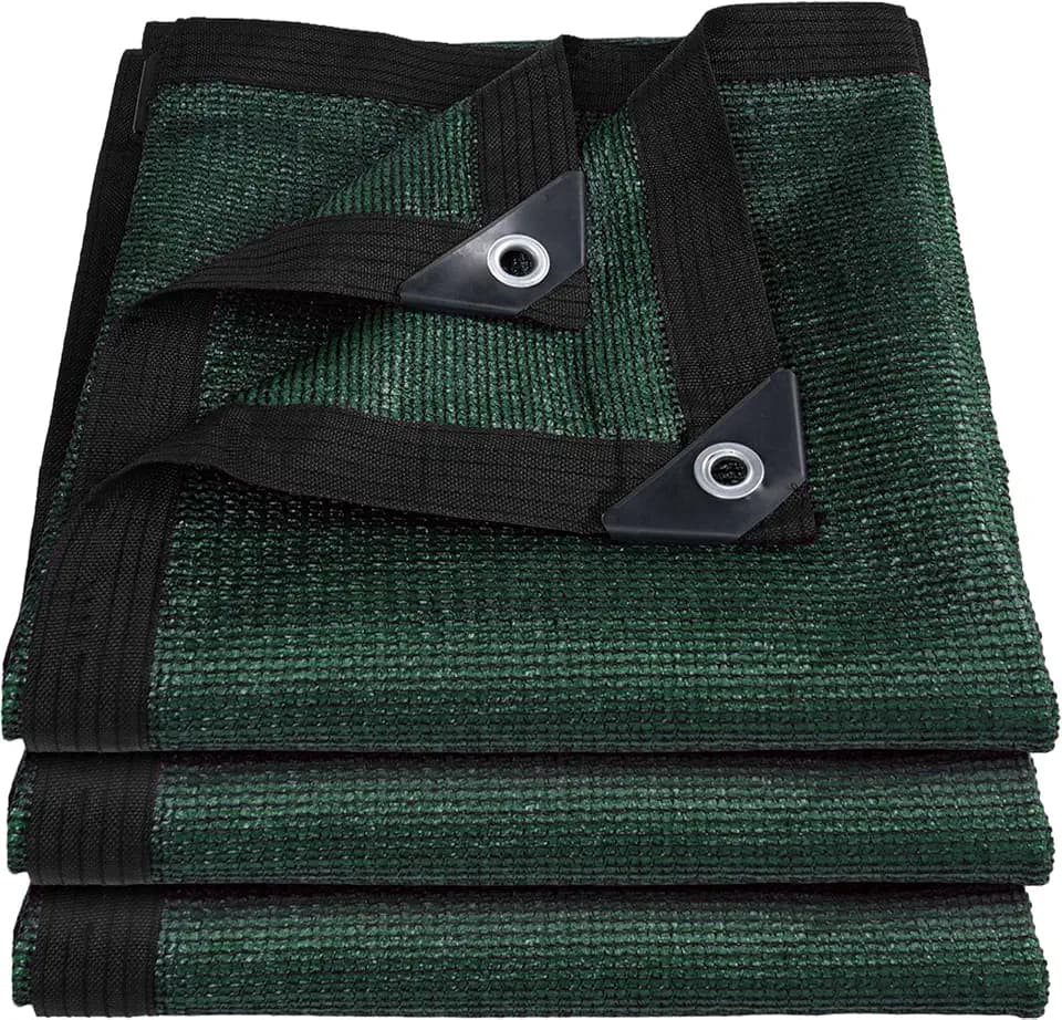 80% Garden Shade Cloth -20×30FT Durable Mesh Tarp with Grommets,Sunblock Net for Patio for Plants Greenhouse Outdoor Pergola Sun Shade Neting for Chicken Coop Cover