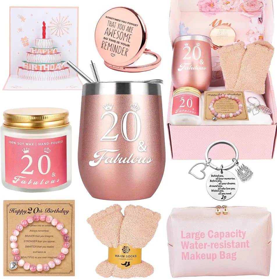 20th Birthday Gifts For Female Her 20 Year Old, Unique Gift Ideas for Her