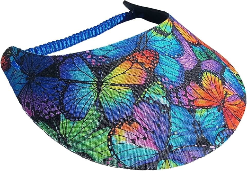 Women's Beautiful Designs Lightweight Packable Foam Visor for Sun Protection and Outdoor Activities