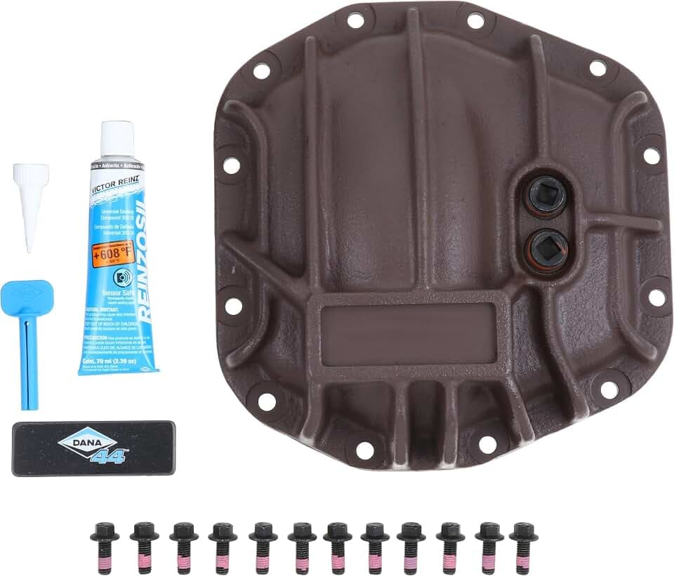 Spicer 10332153 Nodular Iron Rear Dana 35 AdvanTEK Differential Cover Compatible with Select Wrangler JL - Primed
