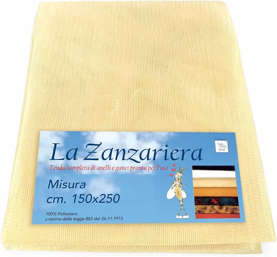 Fliegengitter für den Außenbereich, Garten, Balkon, 150 x 250 cm, Beige