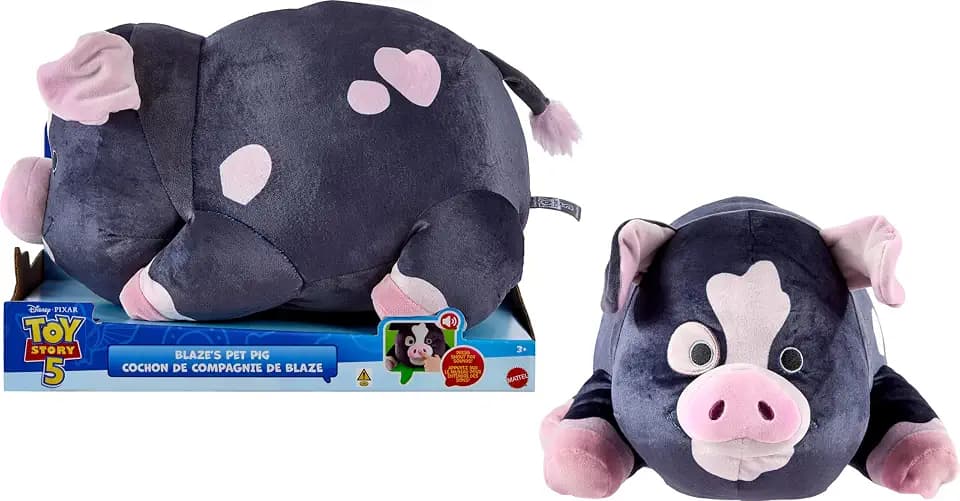 ​Mattel Disney and Pixar Toy Story 5 Blaze's Pet Pig 12-in Plush Toy