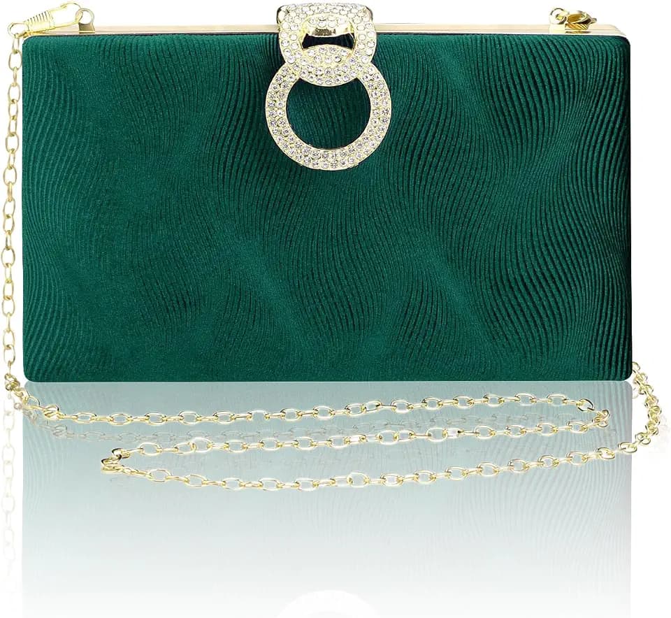 Gets Evening Clutch Purses for Women Handbags for Formal Bridal Wedding Party Cocktail Prom Small Crossbody Bag with Chain