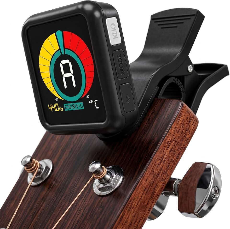 KLIQ UberTuner Clip On Guitar Tuner -Black