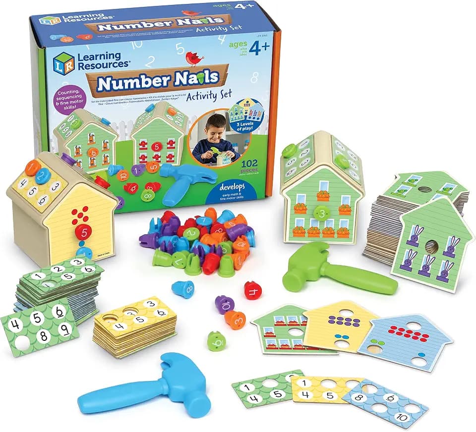 Learning Resources Number Nails Activity Set