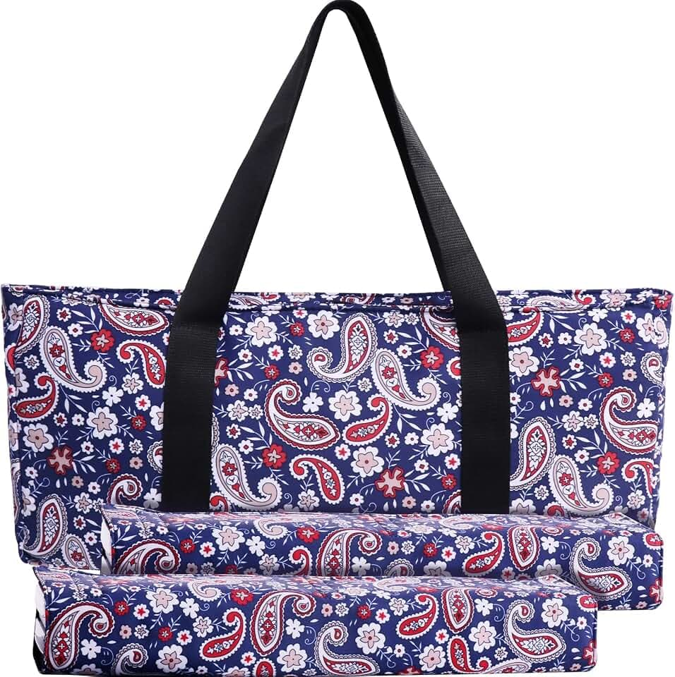 Empty Mahjong Bag for Tiles and Racks ，Blue Soft Case with 2 Wrappers for American Mahjong Tiles Set, Trays & Rack(Mahjong Case Only)