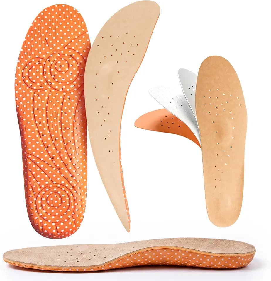 Bama Comfort Komfort-Fußbett, Einlegesohle mit Memory Foam, gepolsterte Sohle, Unisex,Braun/Orange