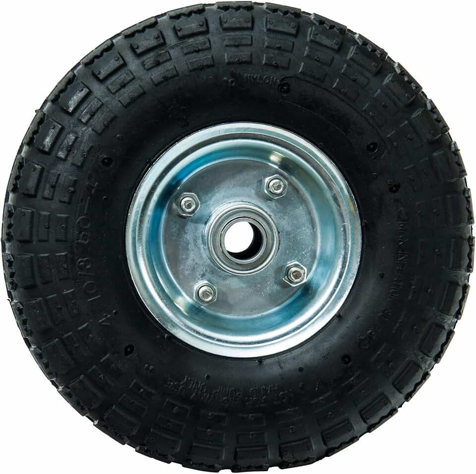 Aufblasbares Rad 10 Metall 260 x 20mm 2 Stück WERKA PRO Bohrung 20mm