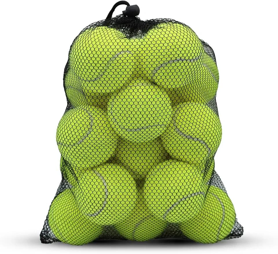 SHYUJAJIE Tennis Ball,20 Pack Practice Balls Bulk,Dog Balls with Mesh Bag