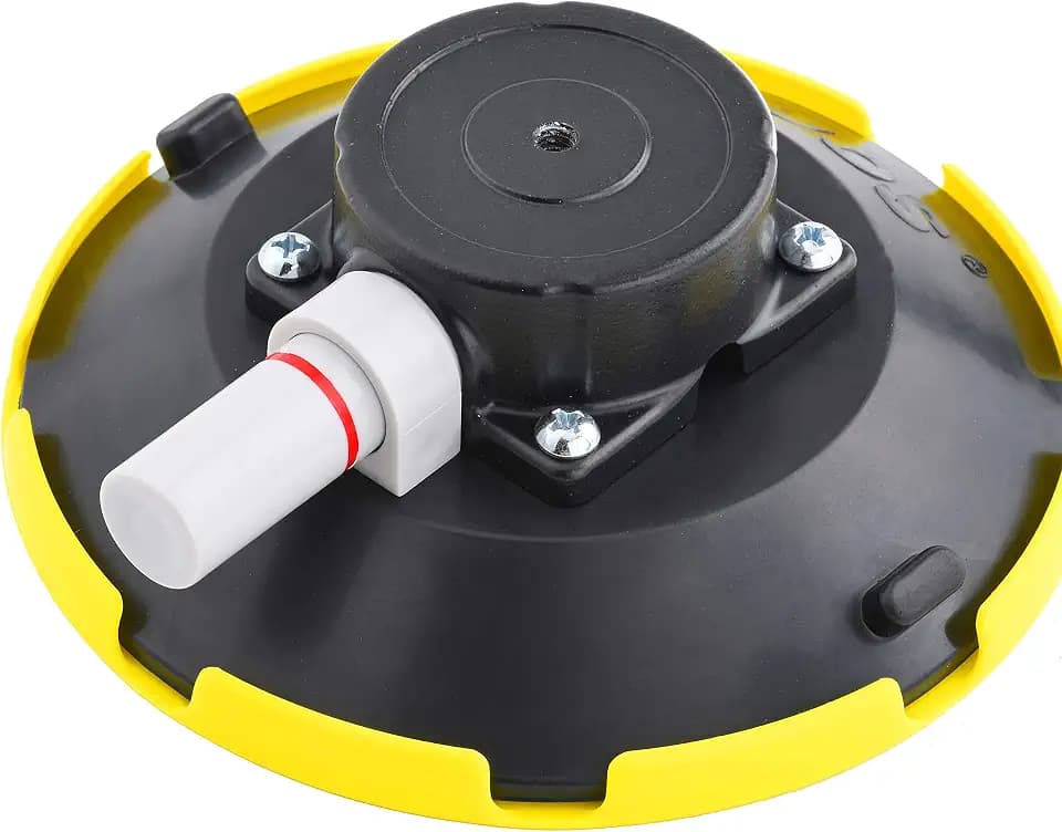 6" Mounting Vacuum Suction Cup with 1/4"-20 Female Thread, Small Hand Pump Glass Sucker for Car Camera (6" Suction Cup)