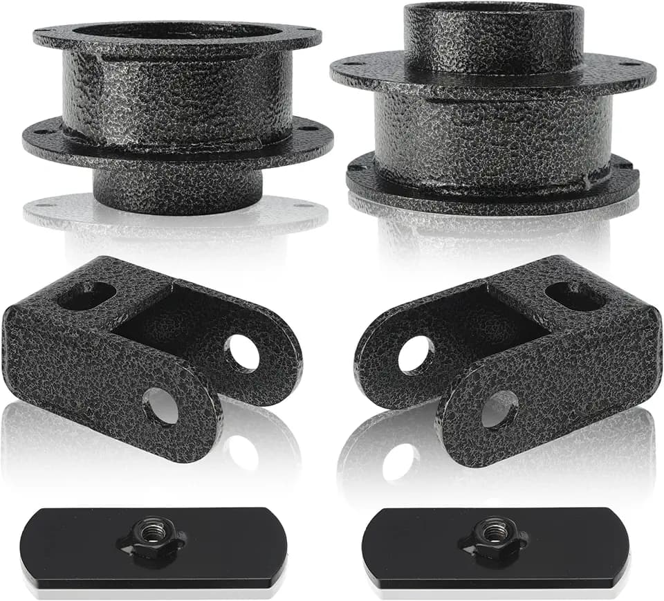 2.5 Inch Front Leveling Lift Kit for 2014-2025 Ram 2500 4WD & 2013-2025 Ram 3500 4WD, Steel Coil Spring Spacers w/Front Shock Extension Brackets, Balanced HD Front Stance
