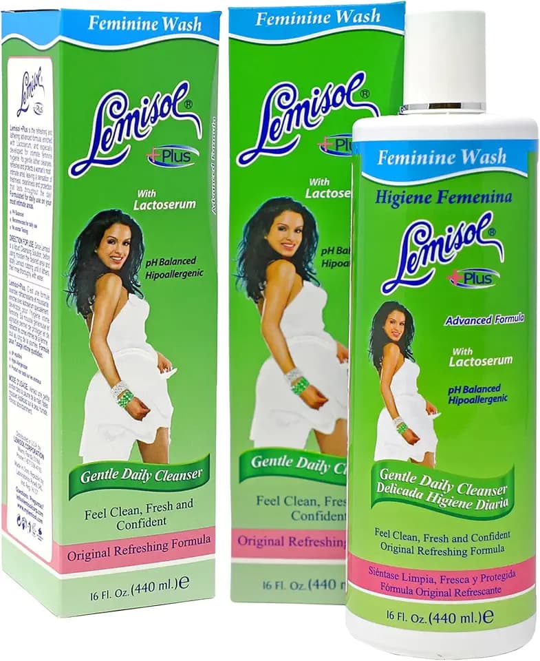 Lemisol Plus Feminine Wash, Original Formula, 16 Fl Oz, Pack of 2