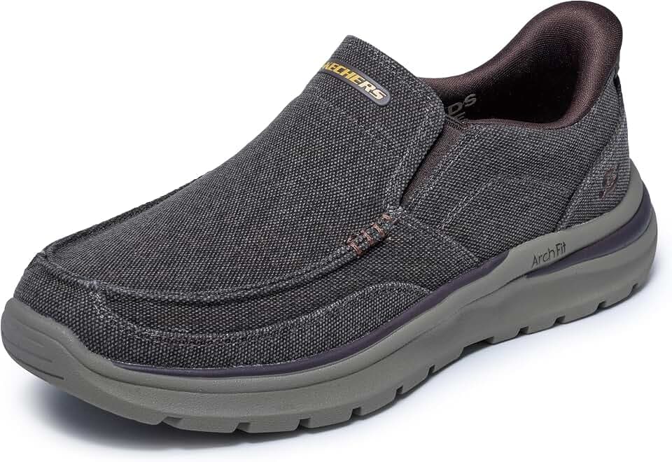 Skechers Men's USA Arch Fit Superior - Talbert Canvas Moc Toe Slip-Ins