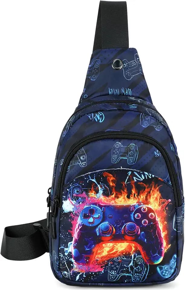 CAMTOP Crossbody Bag Kids Sling Bag Shoulder Bag Chest Pack Small Cartoon Boys Girls Travel Cycling Skating 3-8 years old