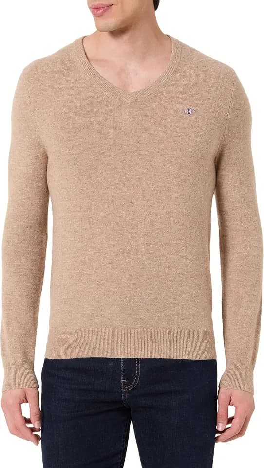Gant Herren Extrafine Lambswool V-Neck Pullover (1er Pack)
