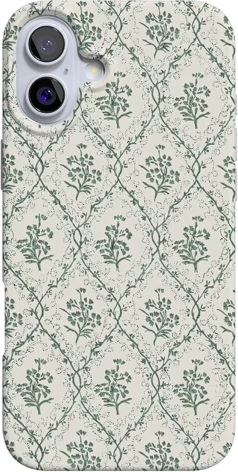 Casely iPhone 16 Case | Sage Tapestry | Floral Vines | Compatible with MagSafe | Classic Ultra Slim Design