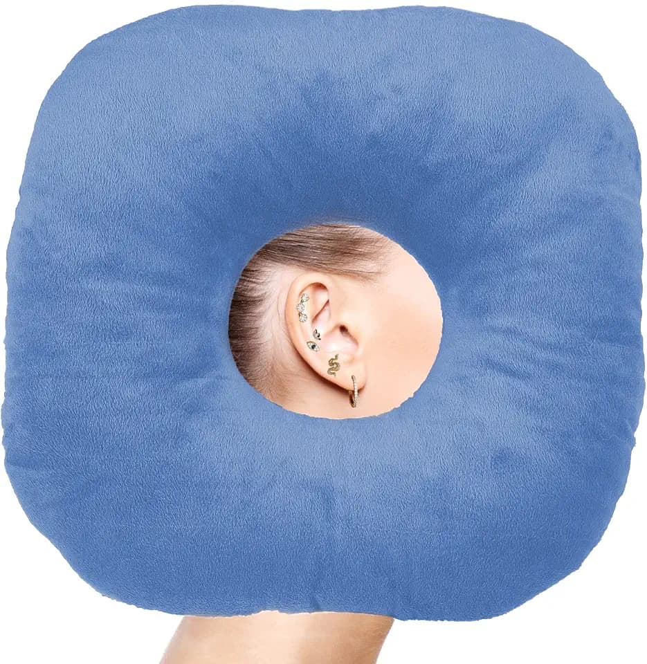 Ear Piercing Pillow for Side Sleepers with Ear Hole