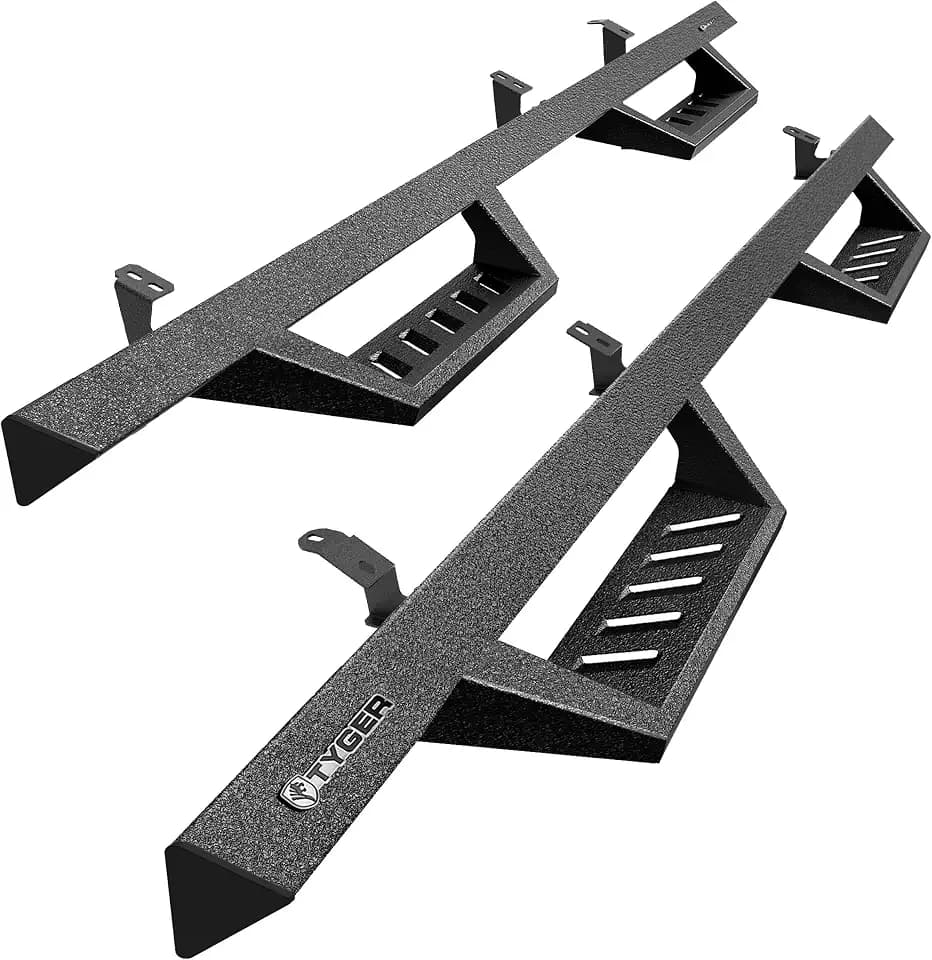 Tyger Auto LanderX Running Board Compatible with 2007-2021 Toyota Tundra | Double Cab | TG-LX3T84768 | Drop Step Side Step Rail Nerf Bars