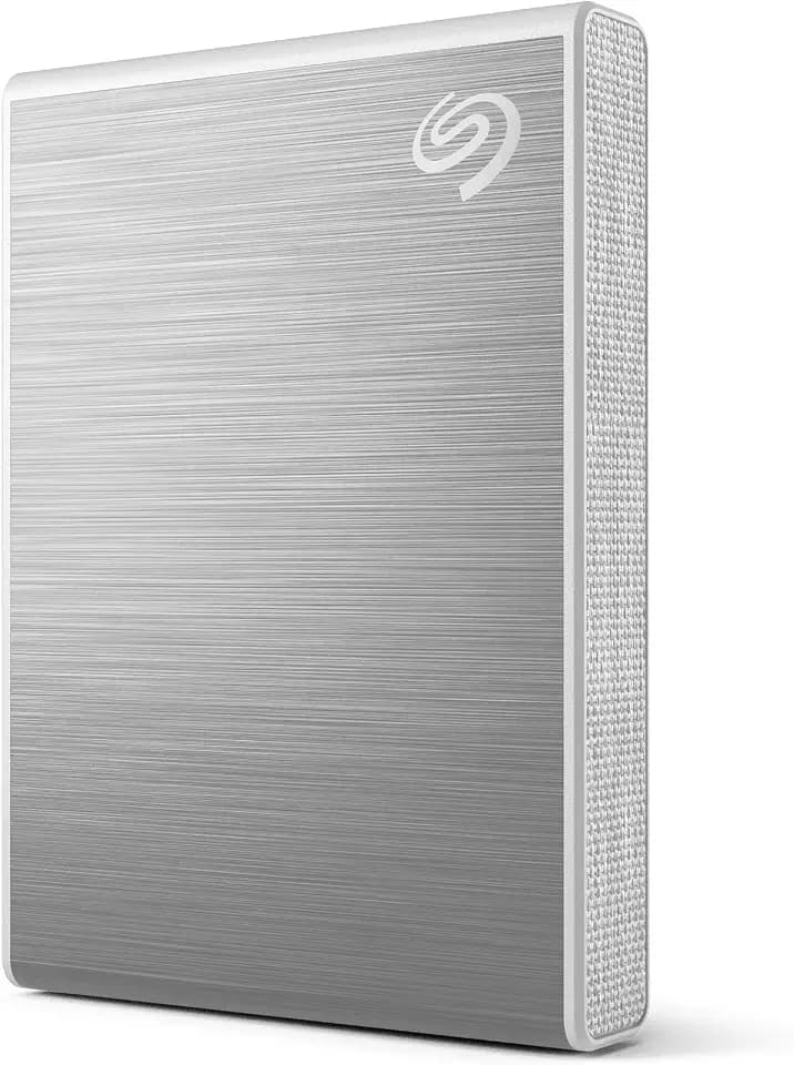 Seagate One Touch SSD 2TB External SSD Portable – Silver, speeds up to 1030MB/s, 6mo Mylio Photo+ subscription, 6mo Dropbox Backup Plan​ and Rescue Services (STKG2000401)