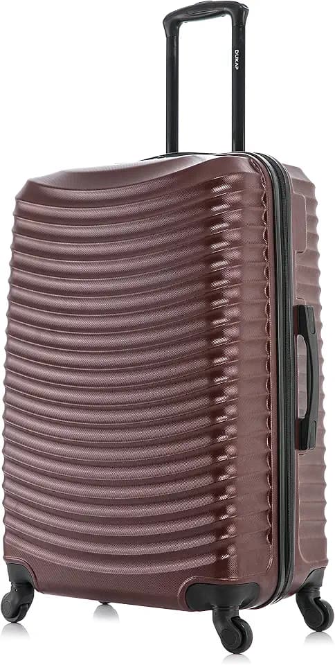 DUKAP ADLY 28-Inch Large Hardside Spinner Luggage Lightweight Durable Wine