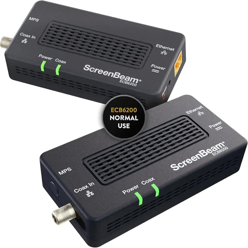 ScreenBeam ECB6200K02 Network Adapter Starter Kit Bonded MoCA 2.0 - Fast