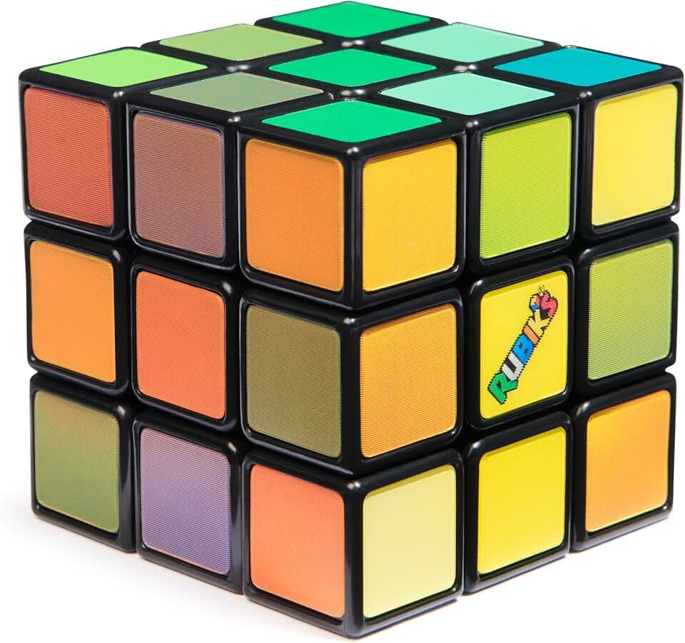 Rubik's 6063974 Klassische Puzzlespiel mit Farbkorrektur und Problemlösung, 3 x 3 Originalproblemen von Fortgeschrittenen für Kinder und Erwachsene ab 7 Jahren, Unmöglich