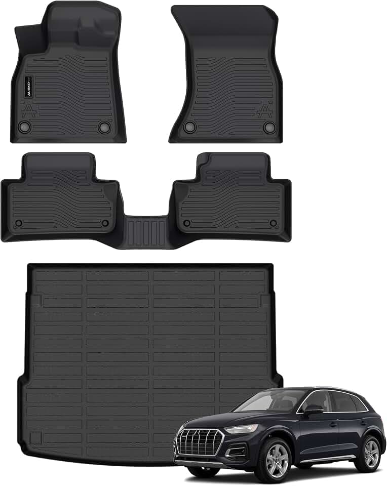 AUXKO All Weather Floor Mats Cargo Mat for Audi Q5 SQ5 2024-2018