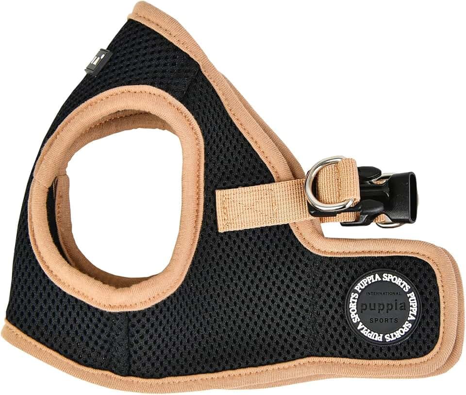 Puppia Soft Vest Harness B II Schwarz XL Hundegeschirr - 110 g