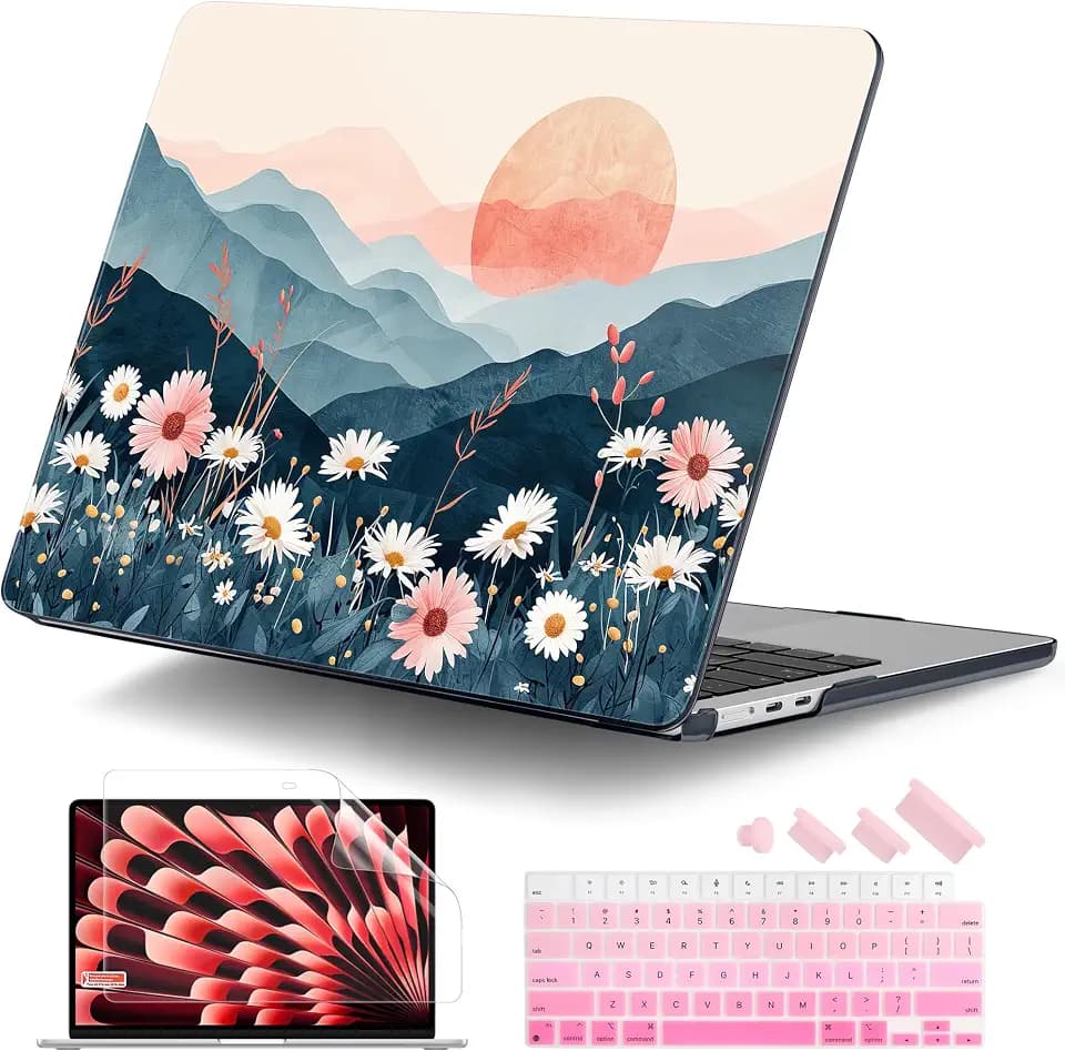 DONGKE Compatible with MacBook Air 13 inch Case M5 2026 M4 M3 M2 2025-2022