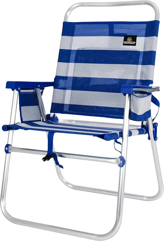 CREVICOSTA QUALITY MARK MARCAS DE CALIDAD - AZAHAR 28082 - Faltbarer Strandstuhl mit Armlehnen, fest, ohne Positionen (Marinera)