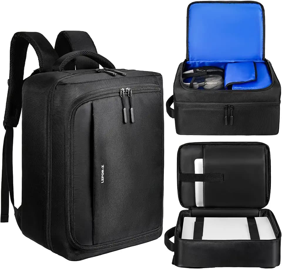LEFOR·Z Gaming Travel Backpack Bag Compatible with PS5/PS5 Pro/PS5 Slim/PS4