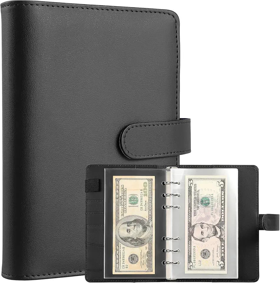 100 Pocket Currency Album - 7 × 4 inch Portable Banknotes Holder