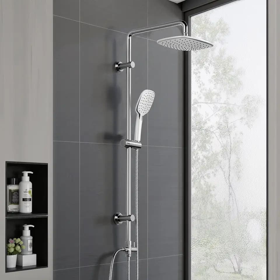 Florenta Regendusche Duschsystem, Chrom, 26 × 20 cm