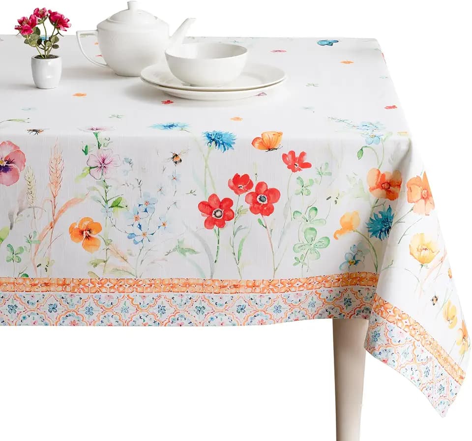 Maison d' Hermine Table Cloth Rectangle Table Reusable 100% Cotton 60"x90"