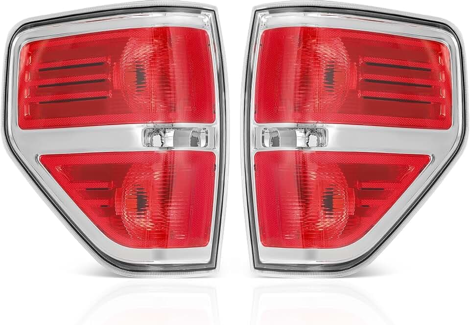 AUTOSAVER88 Tail Lights Compatible with 2009-2014 Ford F150 Red