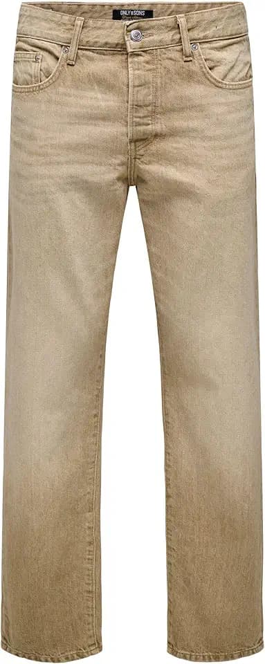 Only & Sons Male Normal geschnitten Jeans ONSEDGE Mittlere Taille Gerade geschnitten Jeans