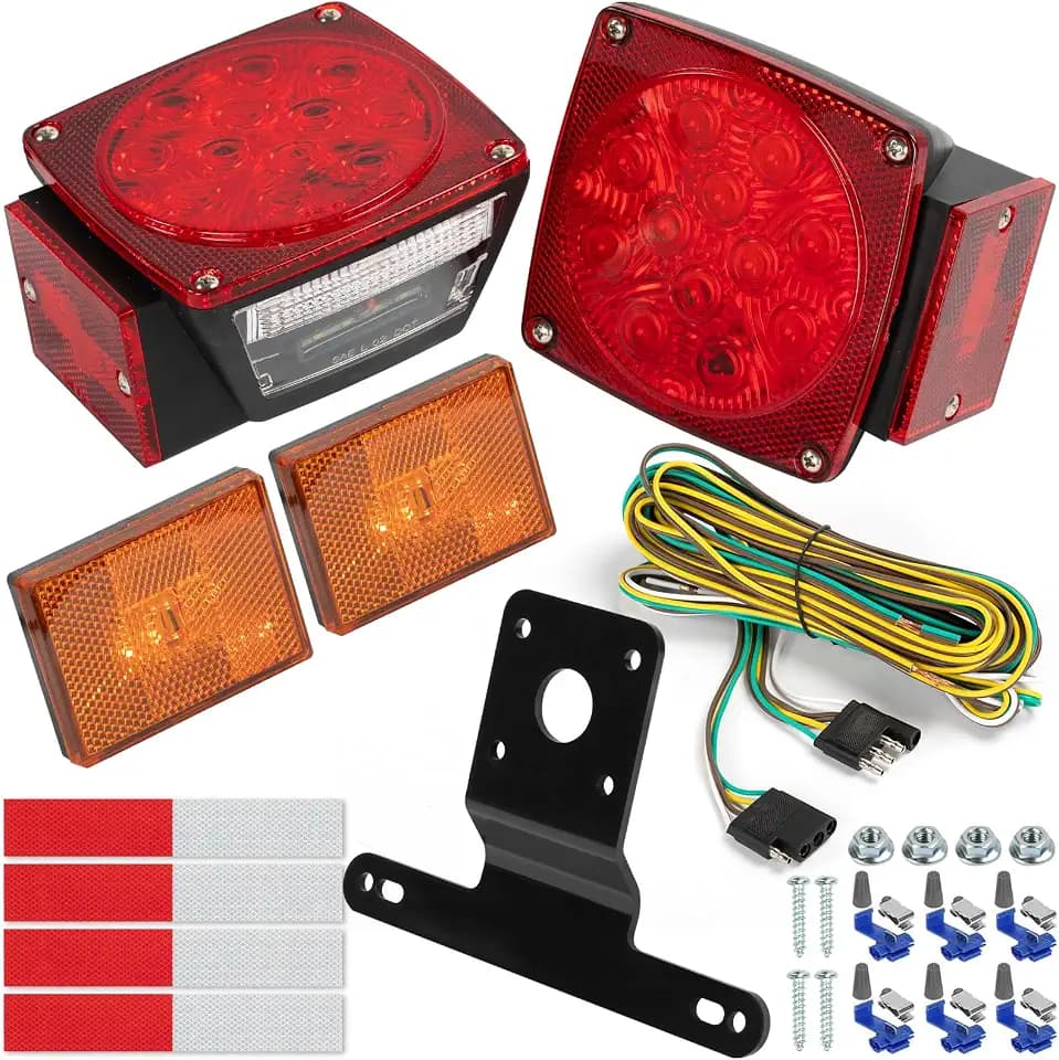 Full Set LED Trailer Light Kit Waterproof IP68 SAE/DOT Compliant