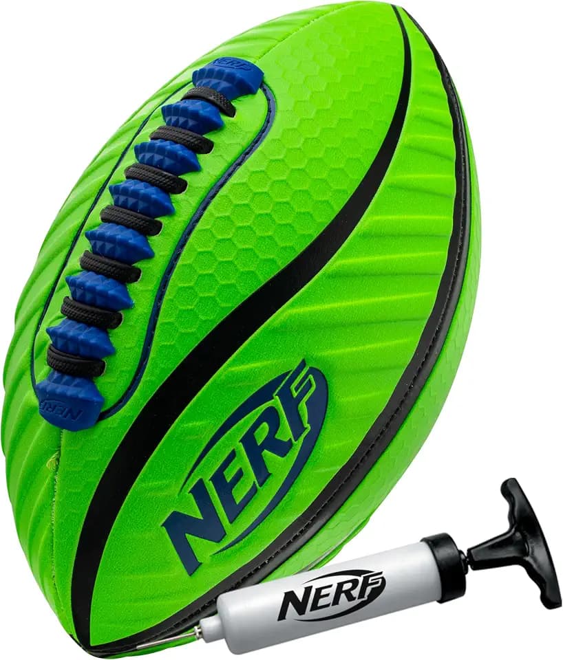 Nerf Spiral Grip Spacelace Football - Patented Spiral Design