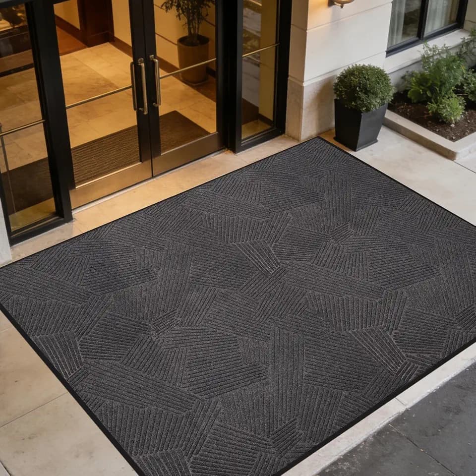 Large Front Door Mat Indoor Outdoor, 4′ x 8′ Floor Mat for Entrance