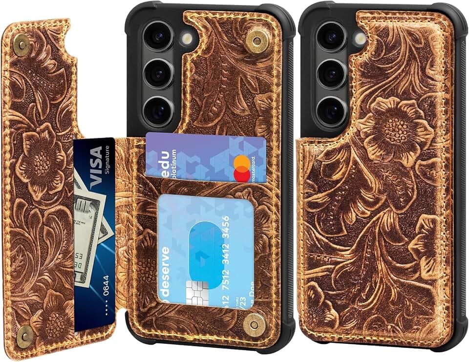 Leather Case Compatible with Samsung Galaxy S25+ Plus Wallet 6.7"