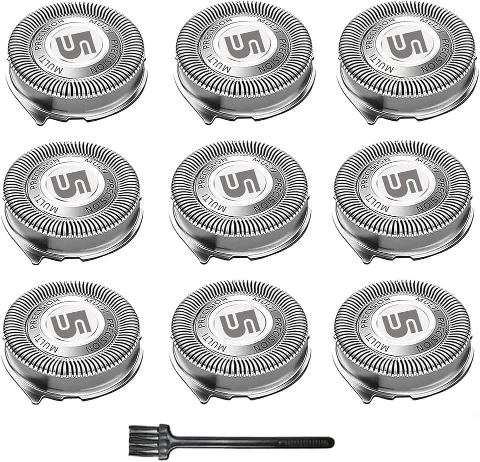SH50 Replacement Heads for Philips 5000/AquaTouch/PowerTouch, 9 Pack