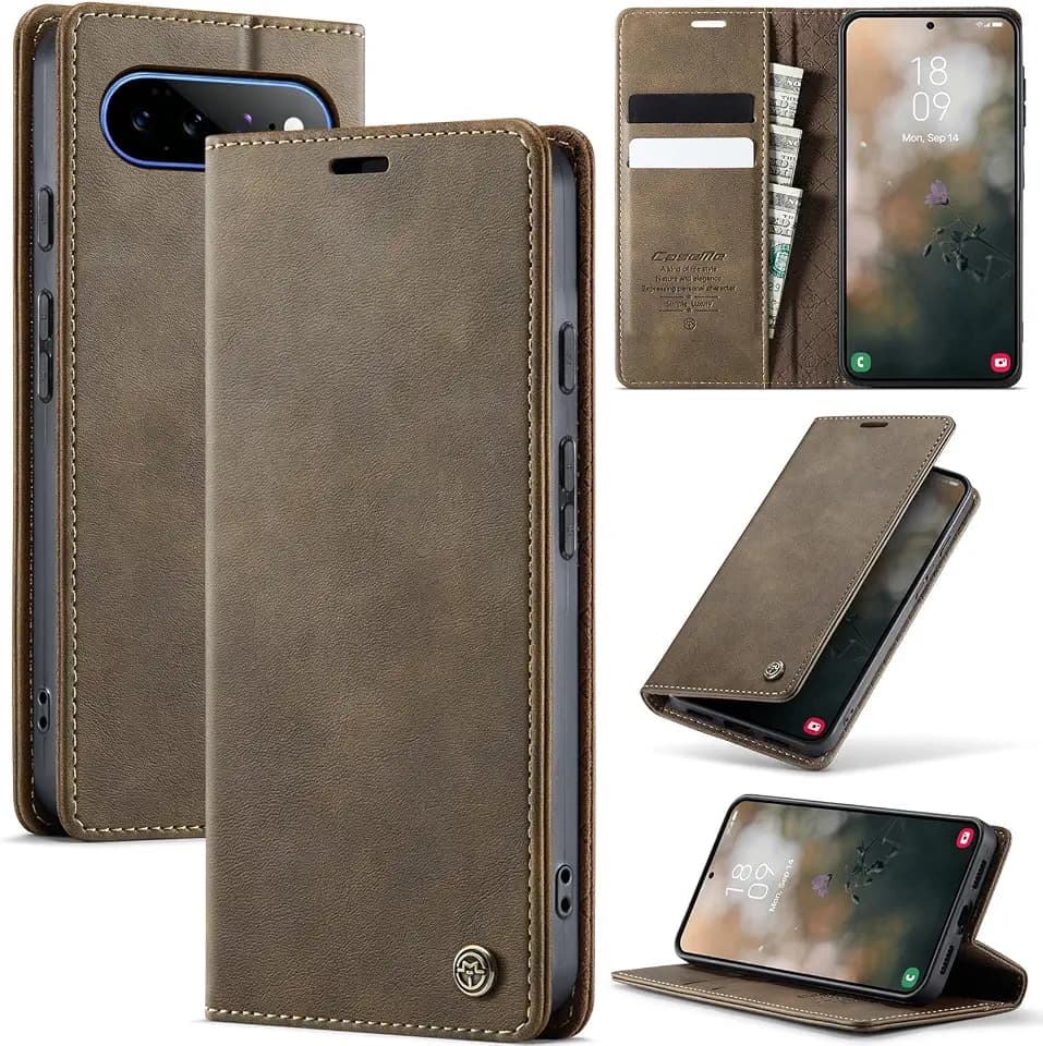 Kowauri for Google Pixel 11 Pro XL Wallet Case with Card Slots, Coffee